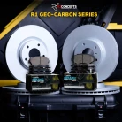 R1 GEO-Carbon Series Blank Brake Rotors; R1 CERAMIC European Series Brake Pads