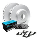 R1 GEO-Carbon Series Blank Brake Rotors; R1 CERAMIC Series Brake Pads; Hardware