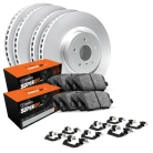R1 GEO-Carbon Series Blank Brake Rotors; R1 SUPER Heavy Duty Series Brake Pads; Hardware