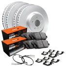 R1 GEO-Carbon Series Blank Brake Rotors; R1 SUPER Heavy Duty Series Brake Pads; Hardware & Sensor