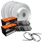 R1 GEO-Carbon Series Blank Brake Rotors; R1 SUPER Heavy Duty Series Brake Pads; Sensor