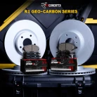 R1 GEO-Carbon Series Blank Brake Rotors; R1 OPTIMUM OEp Series Brake Pads