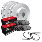 R1 GEO-Carbon Series Blank Brake Rotors; R1 OPTIMUM OEp Series Brake Pads; Sensor