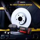 R1 GEO-Carbon Series Blank Brake Rotors; R1 PERFORMANCE Off-Road/Tow Series Brake Pads; Hardware