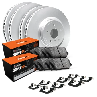 Blank Rotors with SUPER Heavy Duty Pads and Hardware