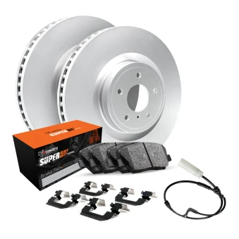 R1 GEO-Carbon Series Blank Brake Rotors; R1 SUPER Heavy Duty Series Brake Pads; Hardware & Sensor