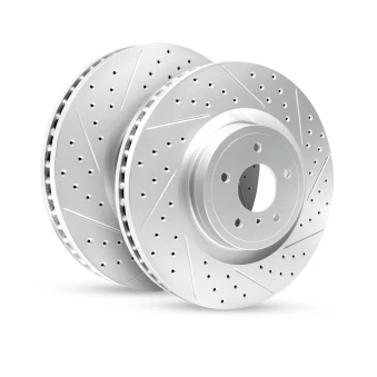 R1 GEO-Carbon Series Drilled & Slotted Brake Rotors
