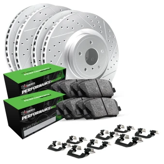 Drilled & Slotted Rotors with PERFORMANCE Sport Pads and Hardware