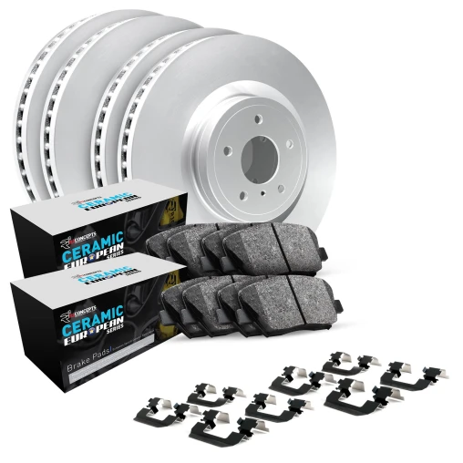 Blank Rotors with CERAMIC European Pads and Hardware