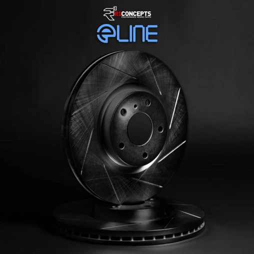 R1 eLINE Black Series Slotted Brake Rotors