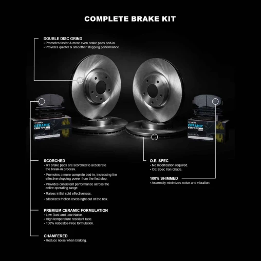 Blank Rotors with CERAMIC European Pads