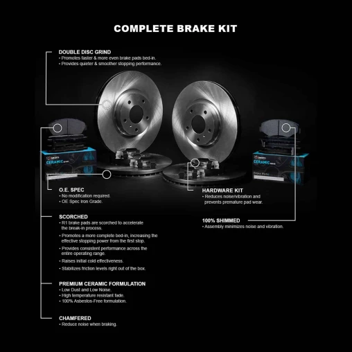 Blank Rotors with CERAMIC Pads and Hardware