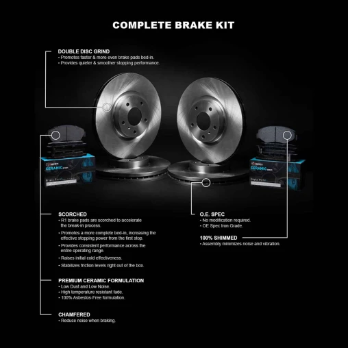 Blank Rotors with CERAMIC Pads