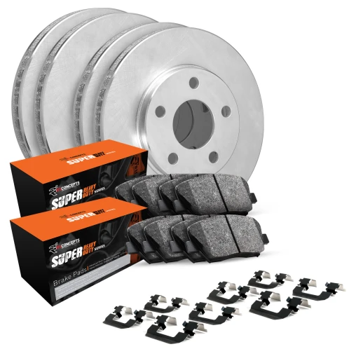 Blank Rotors with SUPER Heavy Duty Pads and Hardware