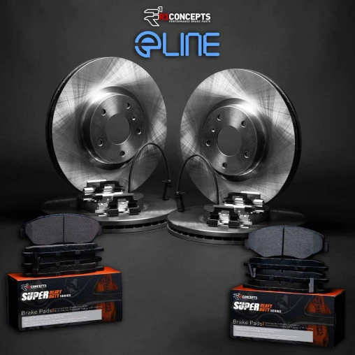Blank Rotors with SUPER Heavy Duty Pads, Hardware and Sensor