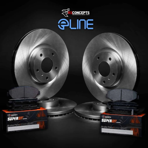 Blank Rotors with SUPER Heavy Duty Pads