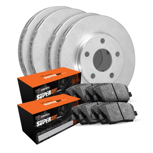 Blank Rotors with SUPER Heavy Duty Pads