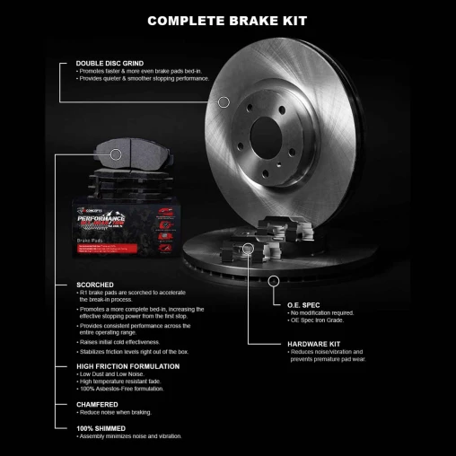 Blank Rotors with PERFORMANCE Off-Road/Tow Pads and Hardware