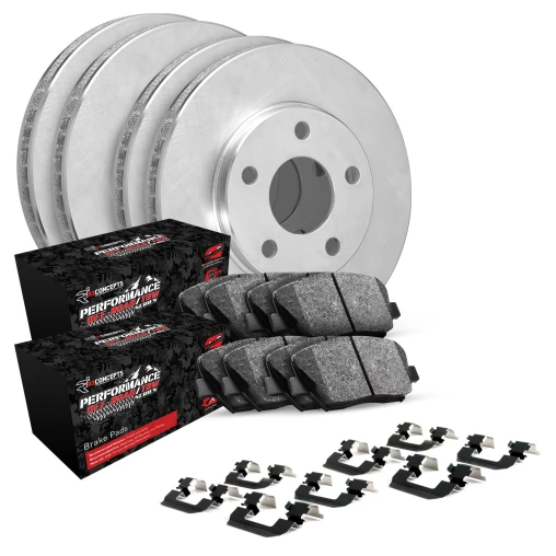 Blank Rotors with PERFORMANCE Off-Road/Tow Pads and Hardware