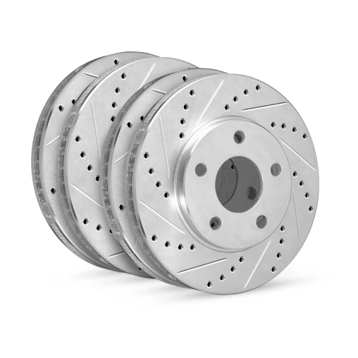 R1 eLINE Silver Series Drilled and Slotted Brake Rotors