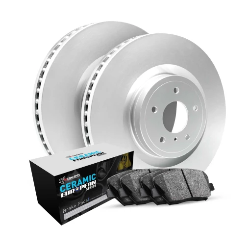 R1 GEO-Carbon Series Blank Brake Rotors; R1 CERAMIC European Series Brake Pads