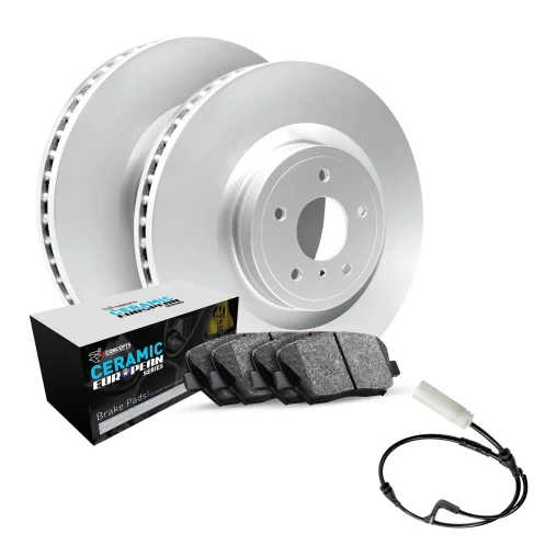 R1 GEO-Carbon Series Blank Brake Rotors; R1 CERAMIC European Series Brake Pads; Sensor