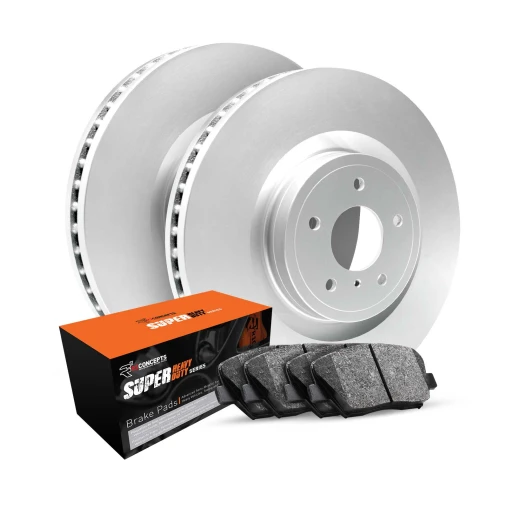 R1 GEO-Carbon Series Blank Brake Rotors; R1 SUPER Heavy Duty Series Brake Pads