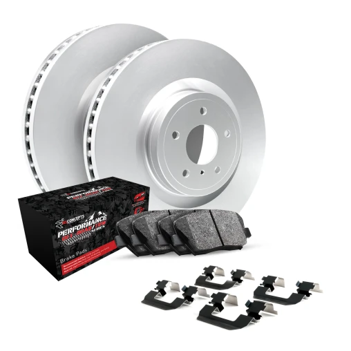 R1 GEO-Carbon Series Blank Brake Rotors; R1 PERFORMANCE Off-Road/Tow Series Brake Pads; Hardware