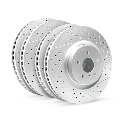 R1 GEO-Carbon Series Drilled and Slotted Brake Rotors