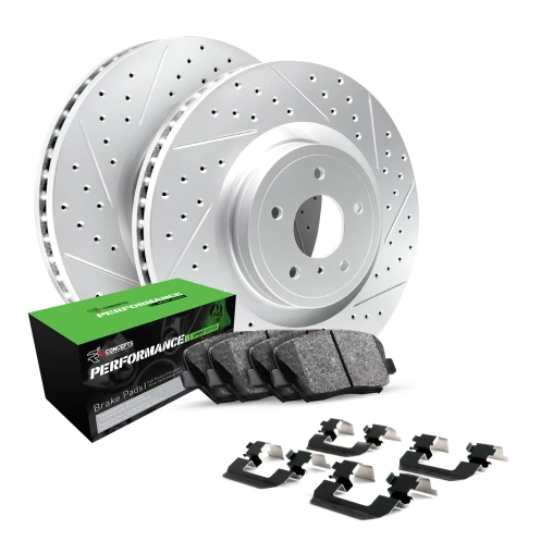 Drilled & Slotted Rotors with PERFORMANCE Sport Pads and Hardware