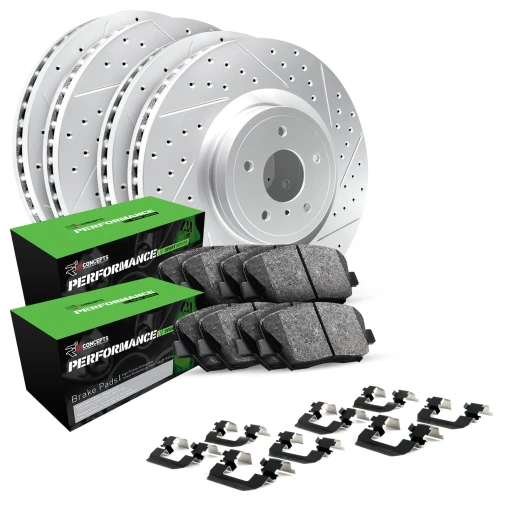 Drilled & Slotted Rotors with PERFORMANCE Sport Pads and Hardware