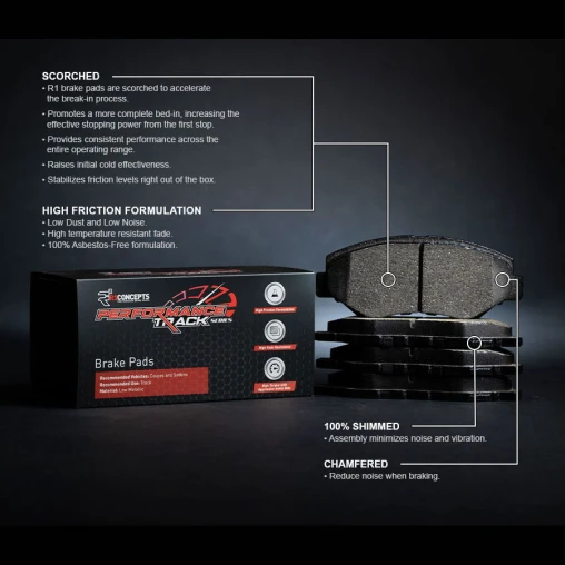 R1 PERFORMANCE Track Series Brake Pads
