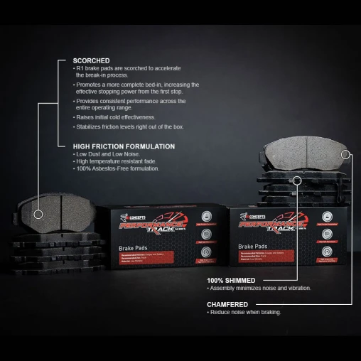 R1 PERFORMANCE Track Series Brake Pads