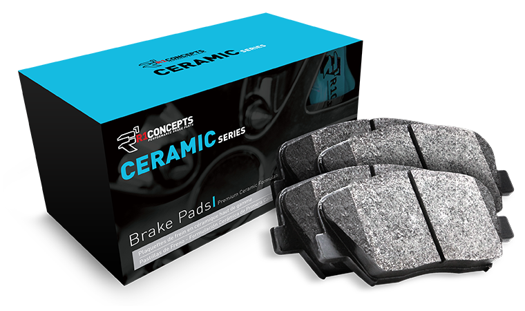 Complete Front and Rear R1 Ceramic Series Low Dust/Low Noise Brake Pads