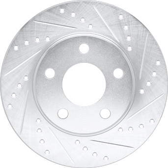 R1 Concepts CEDS10795 Eline Series Cross-Drilled Slotted Rotors And Ceramic Pads Kit Front and Rear 