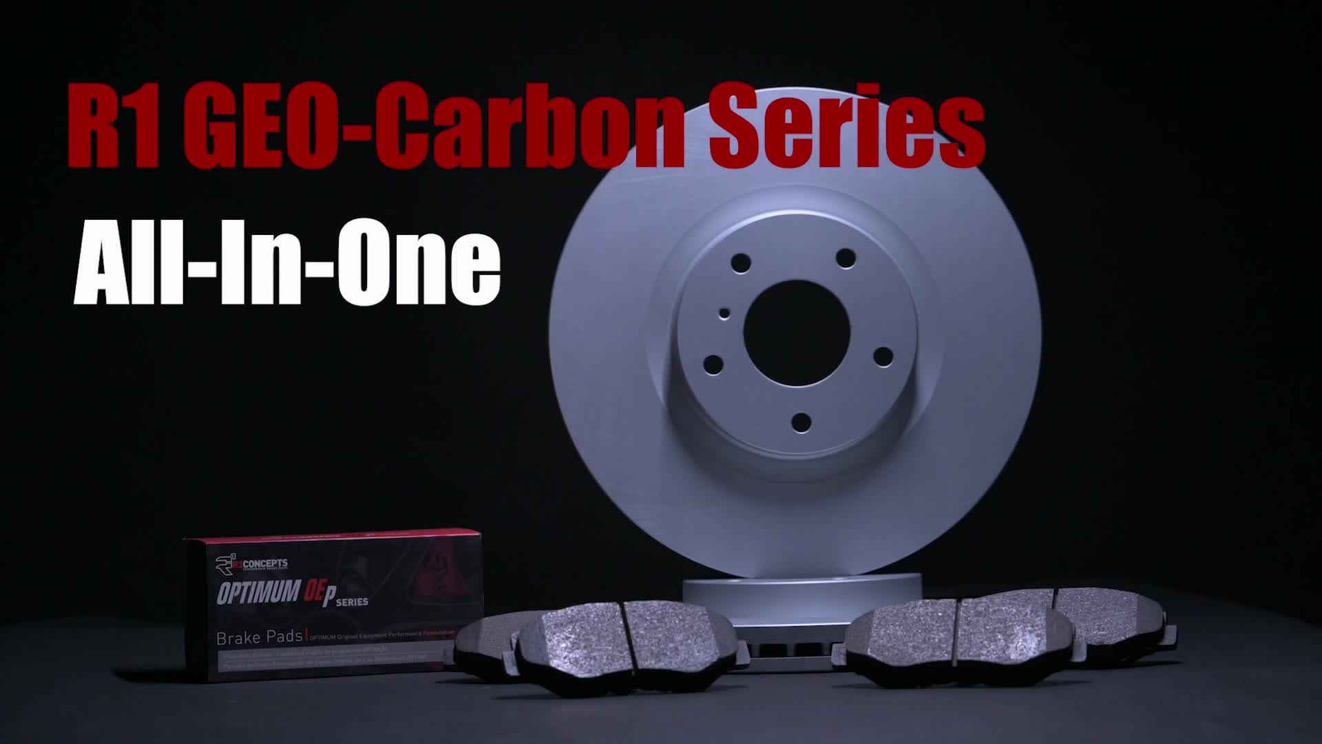 r1 g blank rotors oep pads front 4