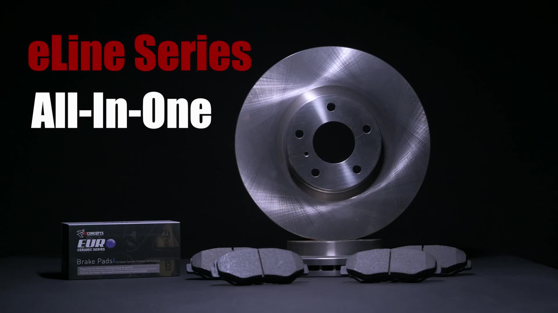 r1 eline blank rotors ceramic european pads front 4