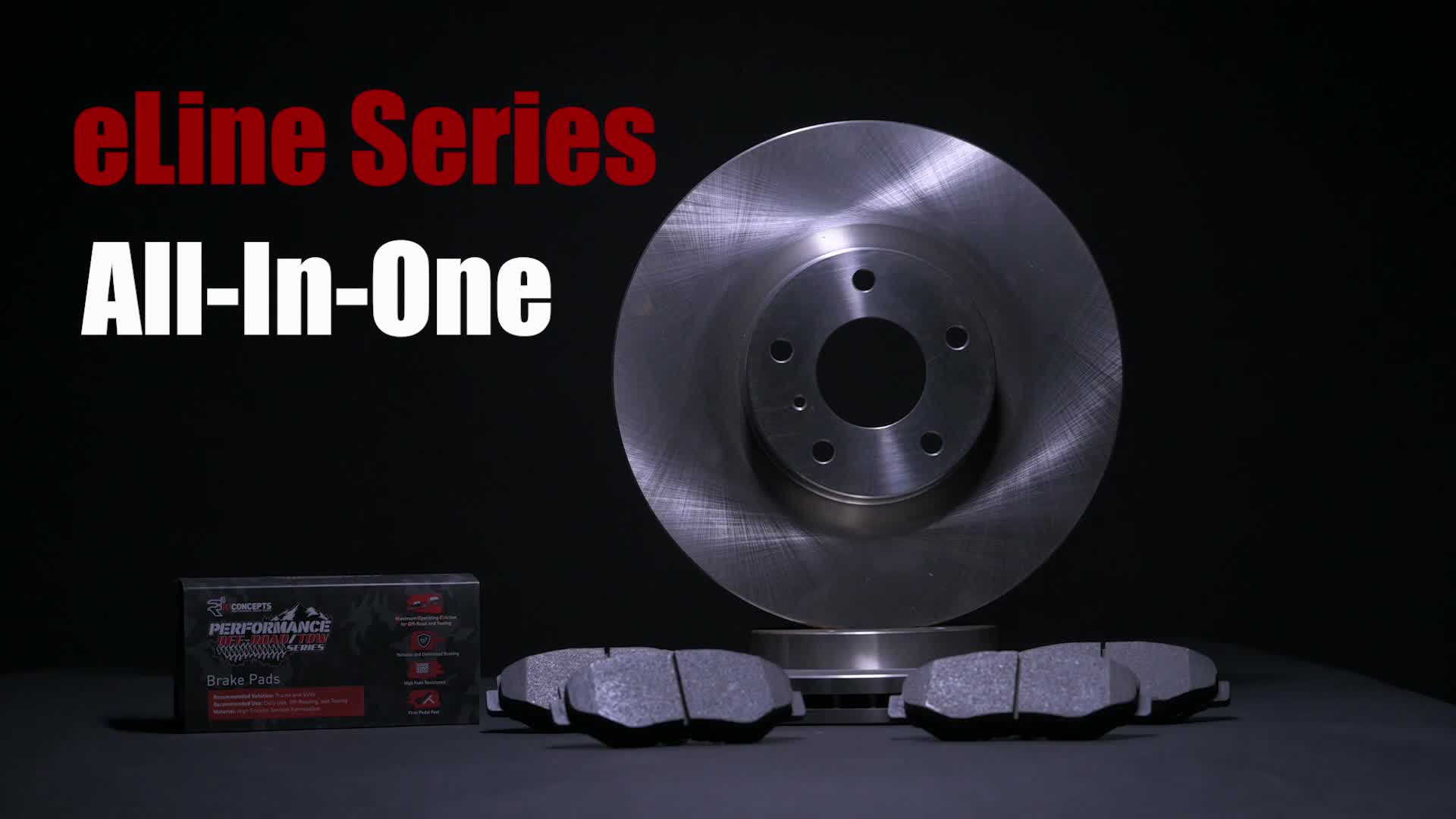r1 eline blank rotors performance offroad tow pads front 4
